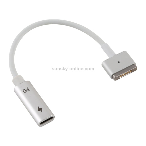 5 Pin MagSafe 2 (T-Shaped) to USB-C Type-C PD Charge Adapter