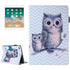 For iPad Air iPad Air 2 Painting Wave Owl Pattern Horizontal Flip Leather Case with Holder & Wall...