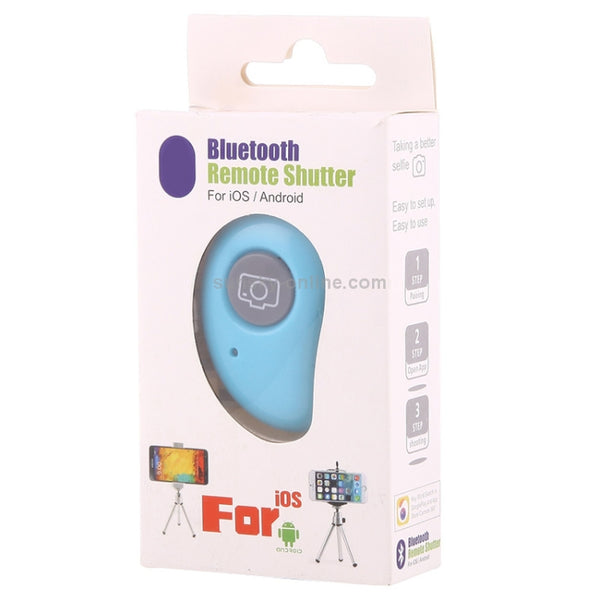 For Android 4.2.2 or Newer and IOS 6.0 or Newer Bluetooth Photo Remote Shutter(Blue)