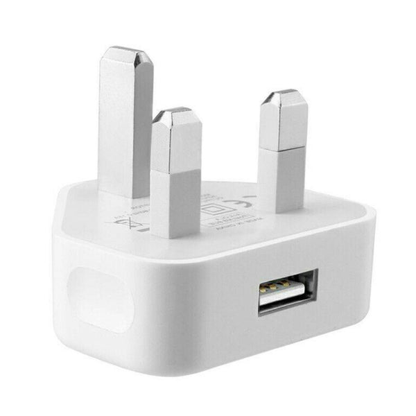 5V 1A UK Plug USB Charger(White)