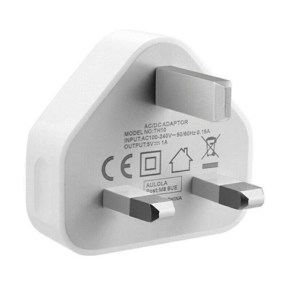5V 1A UK Plug USB Charger(White)