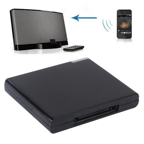 Wireless Bluetooth Music Receiver For iPhone 4 & 4S (iPad 3) iPad 2 iPod Any Bluetooth Dev...(Black)