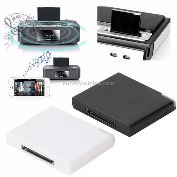 Wireless Bluetooth Music Receiver For iPhone 4 & 4S (iPad 3) iPad 2 iPod Any Bluetooth Dev...(Black)