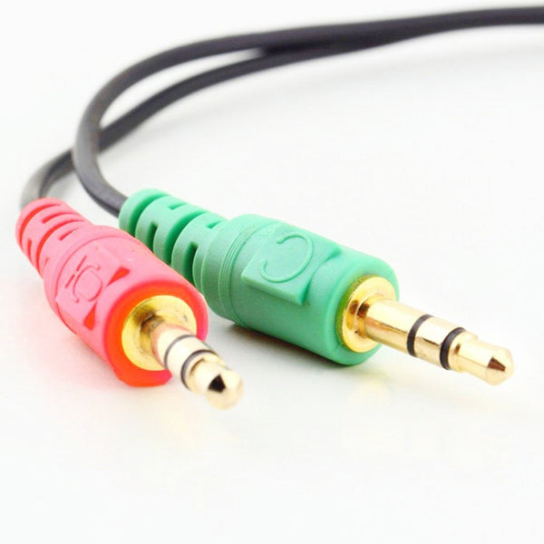 17cm 3.5mm Jack Microphone Earphone Cable, Compatible with Phones, Tablets, Headphones, MP3 Playe...