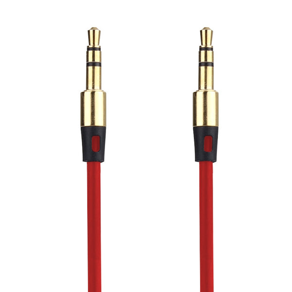 1m Aux Audio Cable 3.5mm Male to Male, Compatible with Phones, Tablets, Headphones, MP3 Play...(Red)