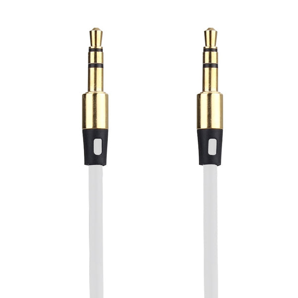 1m Aux Audio Cable 3.5mm Male to Male, Compatible with Phones, Tablets, Headphones, MP3 Pl...(White)