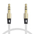 1m Aux Audio Cable 3.5mm Male to Male, Compatible with Phones, Tablets, Headphones, MP3 Pl...(White)