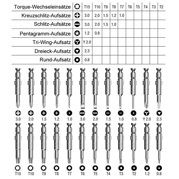 25 in 1 SHE | K Packaging Precision Electronics Screwdriver