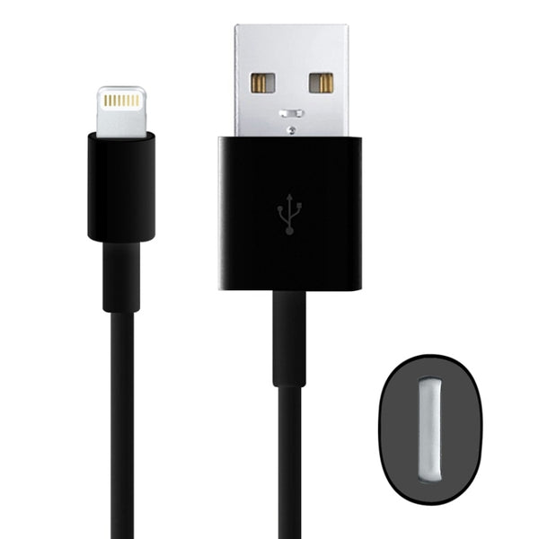 1m High Quality USB Sync Data Charging Cable for iPhone, iPad, Compatible with up to iOS 1...(Black)