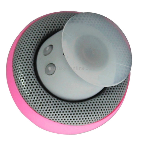 Mushroom Shape Bluetooth Speaker with Suction Holder(Pink)