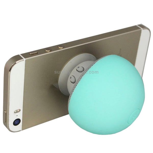 Mushroom Shape Bluetooth Speaker with Suction Holder(Green)