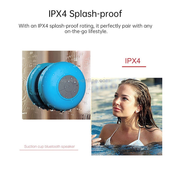 BTS-06 Mini Waterproof IPX4 Bluetooth V2.1 Speaker, Support Handfree Function(Black)