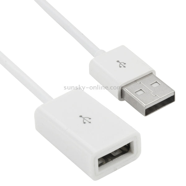 USB AM to AF Extender Extension Cable for Mac, Length: 1m(White)