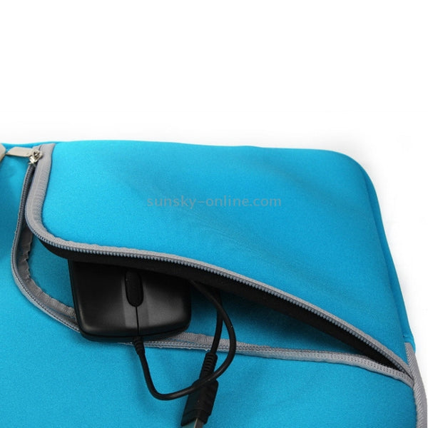 Double Pocket Zip Handbag Laptop Bag for Macbook Air 11.6 inch(Dark Blue)