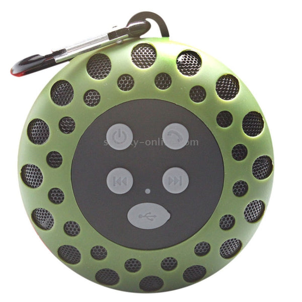 BTS-25OK Outdoor Sports Portable Waterproof Bluetooth Speaker with Hang Buckle, Hands...(Army Green)