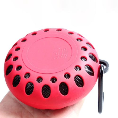 BTS-25OK Outdoor Sports Portable Waterproof Bluetooth Speaker with Hang Buckle, Hands-free C...(Red)