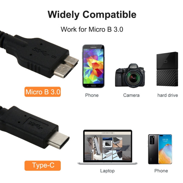 1m USB | C Type | C 3.1 to USB 3.0 Micro | B Adapter Cable
