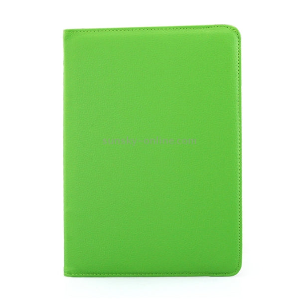 Litchi Texture 360 Degree Rotating Leather Protective Case with Holder for Galaxy Tab A 9....(Green)