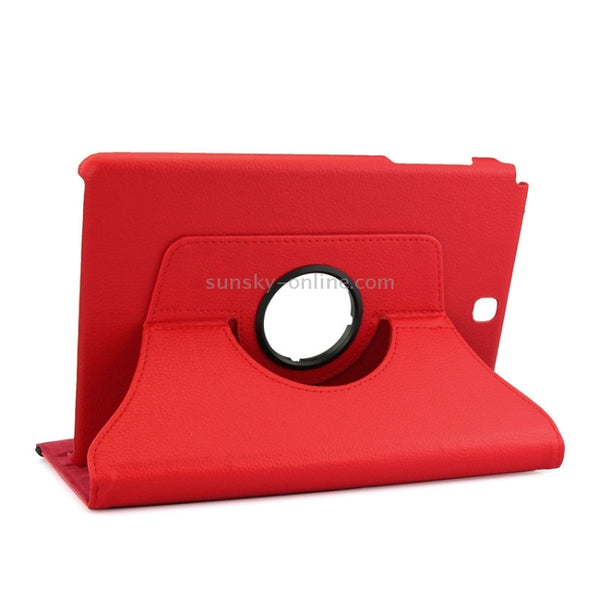 Litchi Texture 360 Degree Rotating Leather Protective Case with Holder for Galaxy Tab A 9.7 ...(Red)