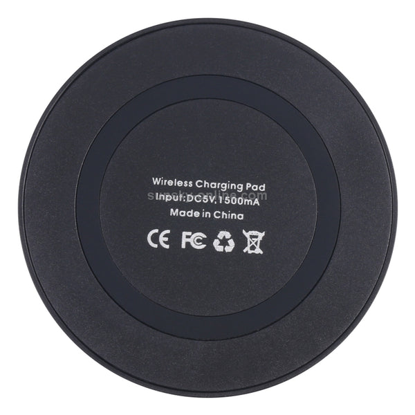 Universal QI Standard Round Wireless Charging Pad(Black)