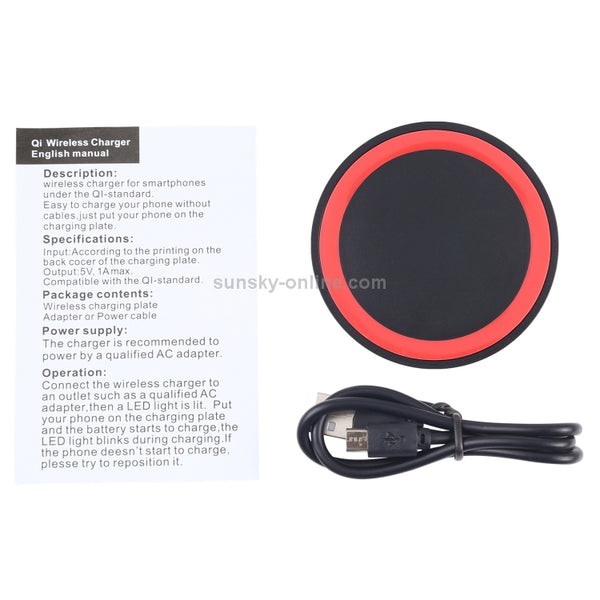 Universal QI Standard Round Wireless Charging Pad