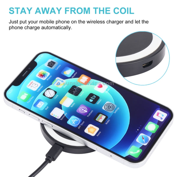 5W Universal QI Standard Round Wireless Charging Pad