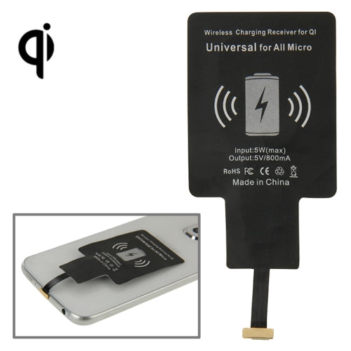 Wireless Charging Receiver For QI, Universal for All Micro