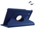 Litchi Texture Horizontal Flip Solid Color Leather Case with 360 Degrees Rotation Hold...(Dark Blue)