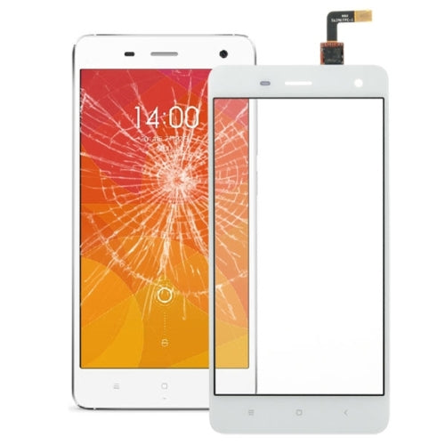 Touch Panel Digitizer Glass Lens Part for Xiaomi Mi4(White)