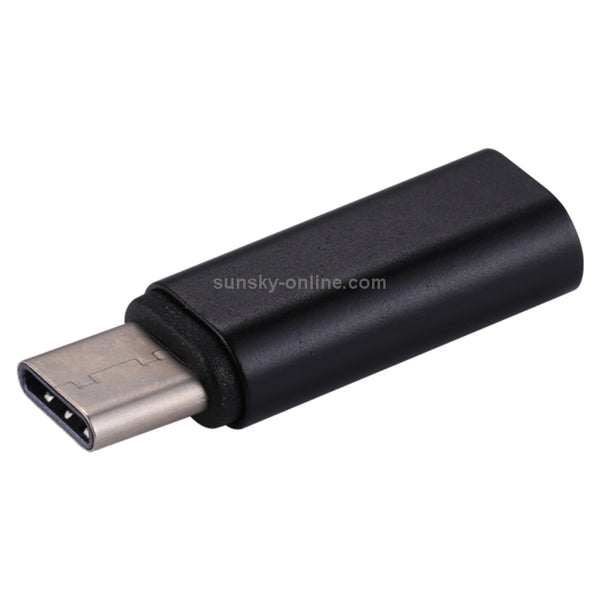 8 Pin Female to USB-C Type-C Male Metal Shell Adapter(Black)