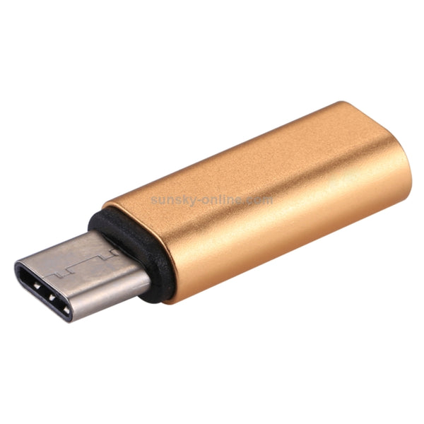 8 Pin Female to USB-C Type-C Male Metal Shell Adapter(Gold)