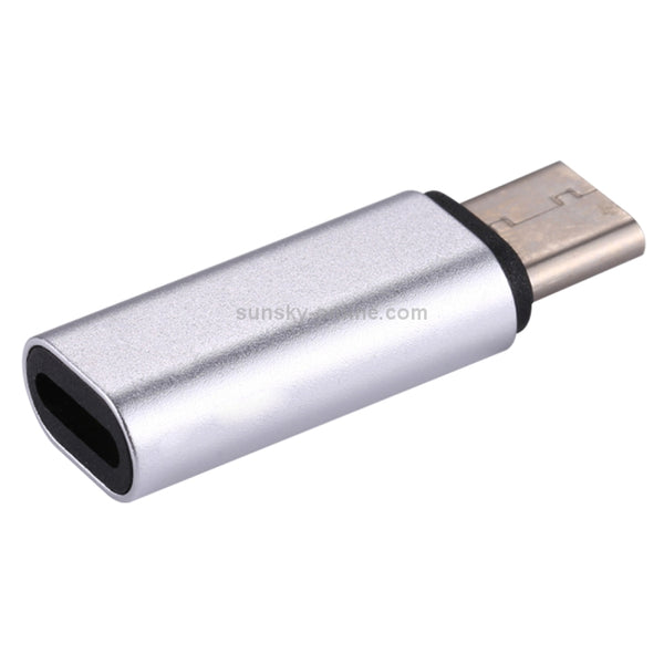8 Pin Female to USB-C Type-C Male Metal Shell Adapter(Silver)