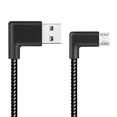 3m 2A USB to Micro USB Weave Style Double Elbow Data Sync Ch