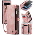 For Samsung Galaxy S10 CaseMe-008 Detachable Multifunctional Flip Leather Phone Case (Pink)