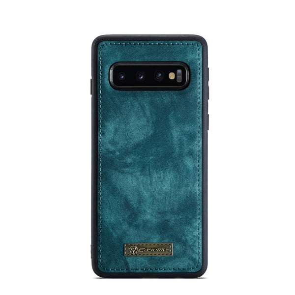 For Samsung Galaxy S10 CaseMe-008 Detachable Multifunctional Flip Leather Phone Case(Blue)