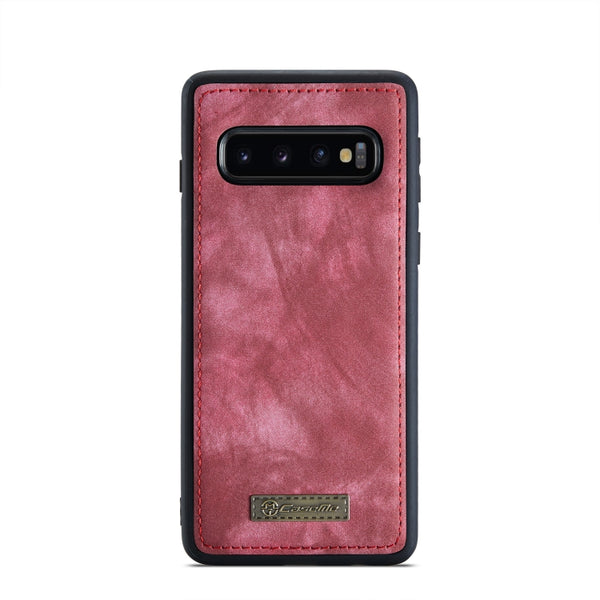 For Samsung Galaxy S10 CaseMe-008 Detachable Multifunctional Flip Leather Phone Case(Red)