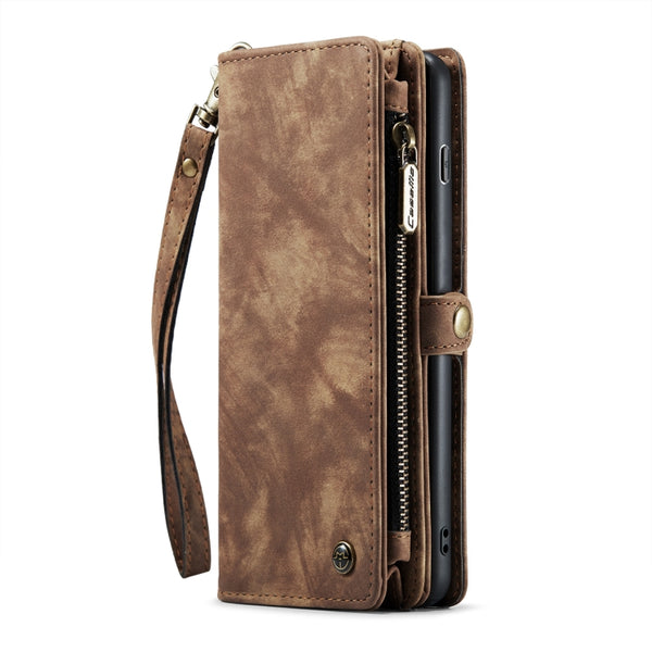 For Samsung Galaxy S10 CaseMe-008 Detachable Multifunctional Flip Leather Phone Case(Brown)