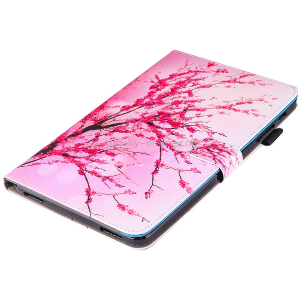 For Galaxy Tab A 10.1 (2016) T580 Peach Blossom Pattern Horizontal Flip Leather Case with Holder & Card Slots & Pen Slo...(2016) T580 Peach Blossom Pattern Horizontal Flip Leather Case with Holder & Card Slots & Pen Slot