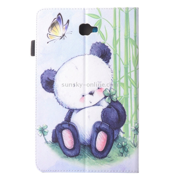 For Galaxy Tab A 10.1 (2016) T580 Lovely Cartoon Panda Pattern Horizontal Flip Leather Case with Holder & Card Slots & ...(2016) T580 Lovely Cartoon Panda Pattern Horizontal Flip Leather Case with Holder & Card Slots & Pen Slot