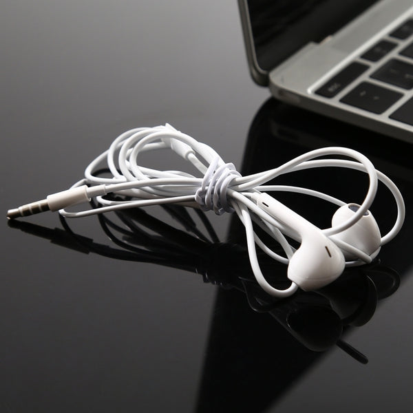 M27 3.5mm Stereo Dynamic Bass Earphone with Mic (White)