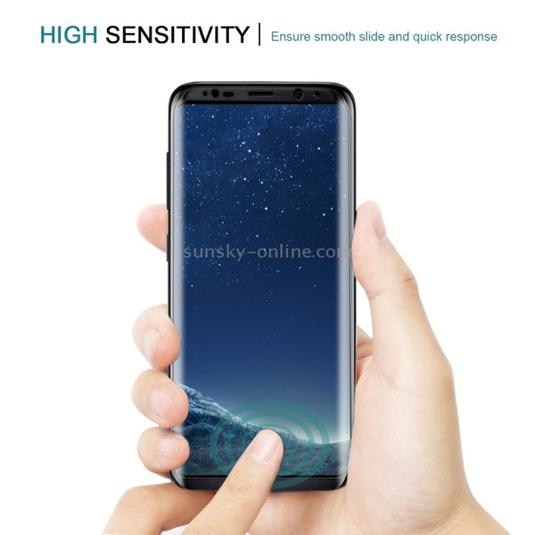 Full Screen Tempered Glass Screen Protector For Galaxy S8 G9500(Black)