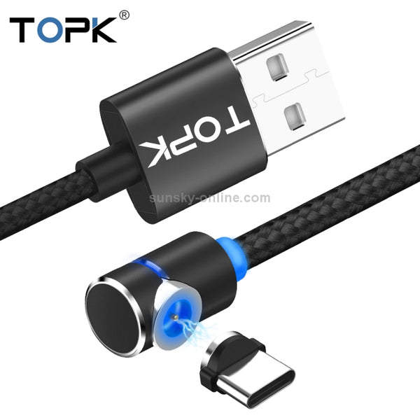 TOPK AM30 1m 2.4A Max USB to USB | C Type | C 90 Degree Elbo