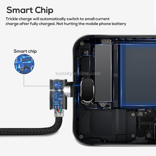 TOPK AM30 1m 2.4A Max USB to USB | C Type | C 90 Degree Elbo