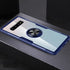 Scratchproof TPU Acrylic Ring Bracket Protective Case for Galaxy S10 Pro(Blue)