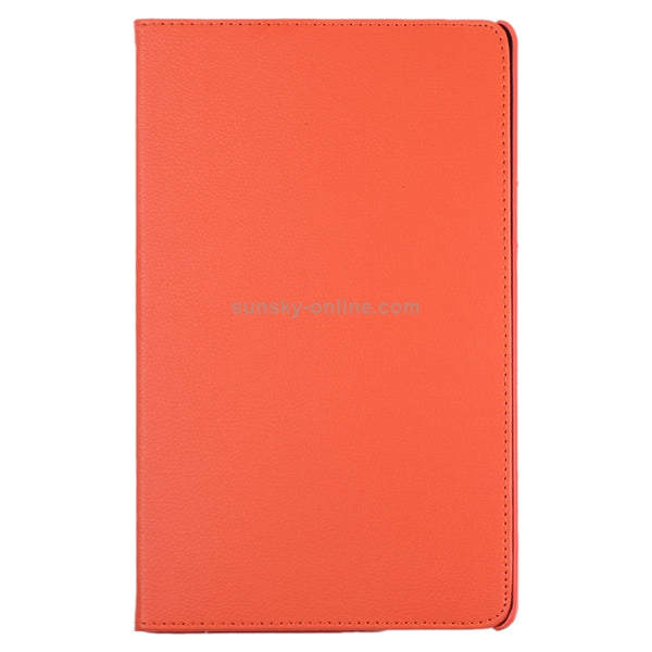 Litchi Texture Horizontal Flip 360 Degrees Rotation Leather Case for Galaxy Tab A 10.1 (2...(Orange)