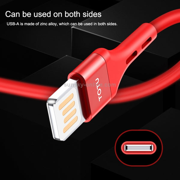 TOTUDESIGN BMA-026 Soft Series 2.4A Micro USB Silicone Charging Cable, Length: 1m (Black)