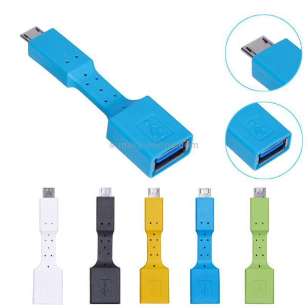 5 PCS Micro USB Male to USB 3.0 Female OTG Adapter (Black)