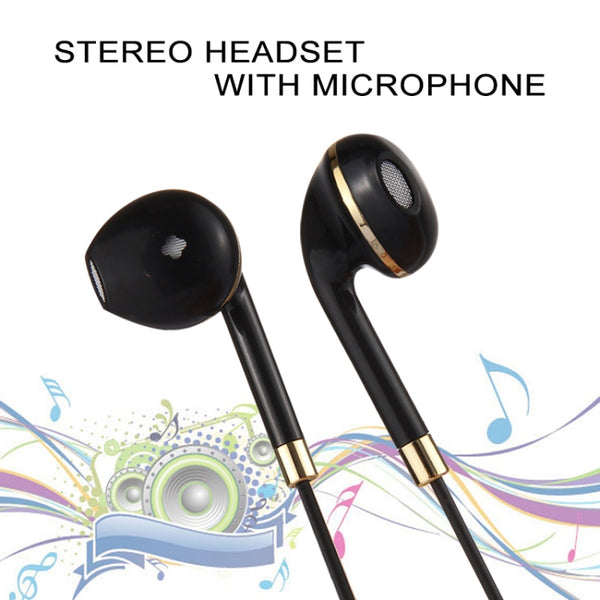 Black Wire Body 3.5mm In-Ear Earphone with Line Control & Mic for iPhone, Galaxy, Huawei,...(Silver)