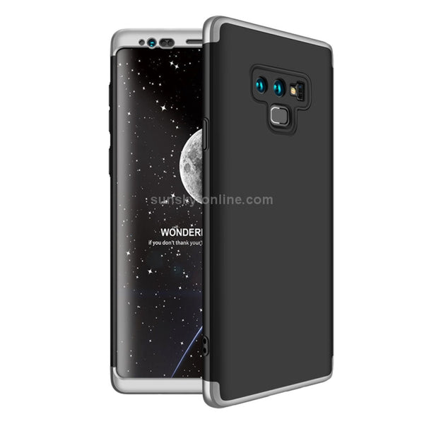 GKK Three Stage Splicing Full Coverage PC Case for Galaxy Note9 (Black Silver)