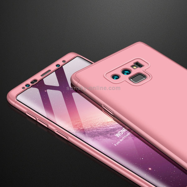 GKK Three Stage Splicing Full Coverage PC Case for Galaxy Note9 (Rose Gold)